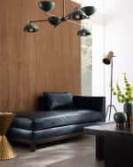 Image 2 of 4: Arteriors Edmond Leather Chaise