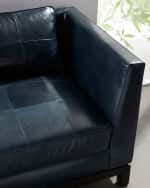 Image 4 of 4: Arteriors Edmond Leather Chaise