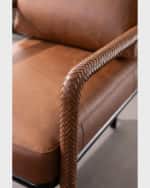 Image 5 of 8: Arteriors Durham Leather Chair