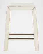Image 2 of 5: Arteriors Cowan Hair on Hide 25" Counter Stool