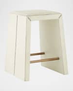 Image 1 of 5: Arteriors Cowan Hair on Hide 25" Counter Stool