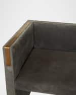 Image 5 of 7: Arteriors Donovan Suede Settee