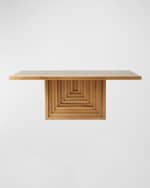 Image 3 of 8: Arteriors Crockett Dining Table, 80"