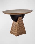 Image 3 of 7: Arteriors Dorette Oval Entry Table, 42"