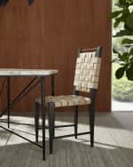 Image 2 of 3: Arteriors Lakewood Leather Dining Chair