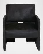 Image 2 of 3: Arteriors Devine Hair on Hide Lounge Chair