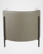 Image 4 of 5: Arteriors Escondido Leather Lounge Chair