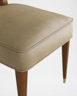 Image 4 of 4: Arteriors Laurent Leather Dining Chair