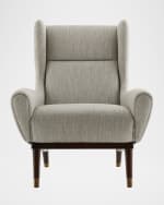 Image 2 of 6: Arteriors Ophelia Wingback Lounge Chair
