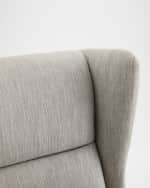 Image 5 of 6: Arteriors Ophelia Wingback Lounge Chair