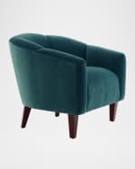 Image 3 of 7: Arteriors Misha Velvet Accent Chair