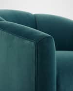 Image 5 of 7: Arteriors Misha Velvet Accent Chair