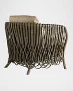 Image 3 of 5: Arteriors Strata Leather Lounge Chair