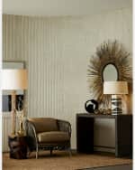 Image 4 of 5: Arteriors Strata Leather Lounge Chair