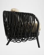 Image 3 of 5: Arteriors Strata Leather Lounge Chair