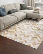 Image 2 of 6: Kendrick Hair on Hide Rug, 10' x 14'