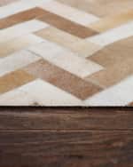 Image 4 of 5: Kendrick Hair on Hide Rug, 4' x 6'