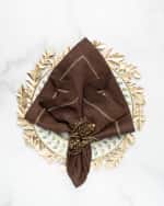 Image 2 of 3: Kim Seybert Gilded Leaves Charger