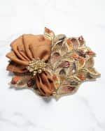 Image 4 of 5: Kim Seybert Maple Hues Beaded Placemat 