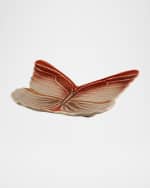 Image 2 of 4: Bordallo Pinheiro Cloudy Butterflies Dessert Plate by Claudia Schiffer