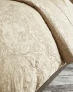 Image 1 of 4: Donna Karan Home Liquid Marble Duvet, King
