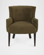 Image 2 of 5: Haute House Refined Simplicity Sage Peacock Chair