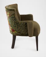Image 3 of 5: Haute House Refined Simplicity Sage Peacock Chair