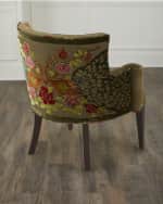Image 1 of 5: Haute House Refined Simplicity Sage Peacock Chair