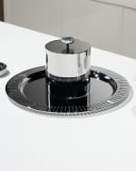 Image 2 of 3: ANNA New York Striations Ice Bucket & Tongs Set