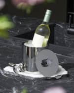 Image 3 of 3: ANNA New York Striations Ice Bucket & Tongs Set
