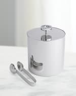 Image 1 of 3: ANNA New York Striations Ice Bucket & Tongs Set