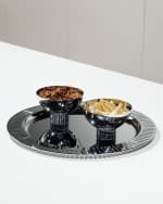 Image 2 of 4: ANNA New York Striations Round Serving Tray, 15.25"