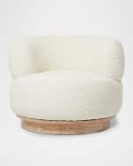 Image 2 of 4: Interlude Home Vale Boucle Lounge Chair