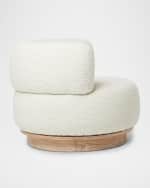 Image 3 of 4: Interlude Home Vale Boucle Lounge Chair
