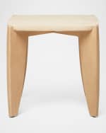 Image 2 of 2: Interlude Home Rocco Travertine Side Table