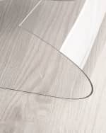 Image 2 of 7: HIDDIN Clear Vinyl Floor Mat, Small