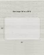 Image 4 of 7: HIDDIN Clear Vinyl Floor Mat, Small