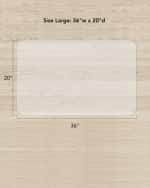 Image 3 of 7: HIDDIN Clear Vinyl Floor Mat, Large