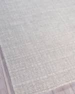 Image 3 of 7: Exquisite Rugs Alpine Hand-Loomed Silver & Ivory Rug, 12' x 15'