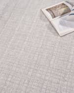 Image 5 of 7: Exquisite Rugs Alpine Hand-Loomed Silver & Ivory Rug, 12' x 15'