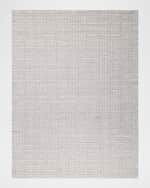 Image 1 of 7: Exquisite Rugs Alpine Hand-Loomed Silver & Ivory Rug, 12' x 15'