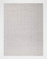 Image 1 of 6: Exquisite Rugs Alpine Hand-Loomed Silver & Ivory Rug, 6' x 9'