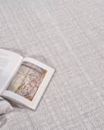 Image 6 of 6: Exquisite Rugs Alpine Hand-Loomed Silver & Ivory Rug, 8' x 10'