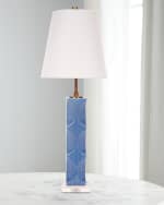 Image 2 of 2: Old World Design Tracy 33" Ceramic Table Lamp with Linen Shade