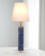 Image 1 of 2: Old World Design Tracy 33" Ceramic Table Lamp with Linen Shade