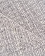 Image 4 of 6: Exquisite Rugs Alpine Hand-Loomed Gray & Ivory Rug, 10' x 14'