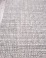 Image 2 of 6: Exquisite Rugs Alpine Hand-Loomed Gray & Ivory Rug, 6' x 9'