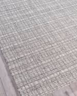 Image 3 of 6: Exquisite Rugs Alpine Hand-Loomed Gray & Ivory Rug, 6' x 9'