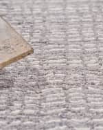 Image 5 of 6: Exquisite Rugs Alpine Hand-Loomed Gray & Ivory Rug, 6' x 9'