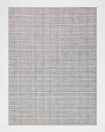 Image 1 of 6: Exquisite Rugs Alpine Hand-Loomed Gray & Ivory Rug, 9' x 12'